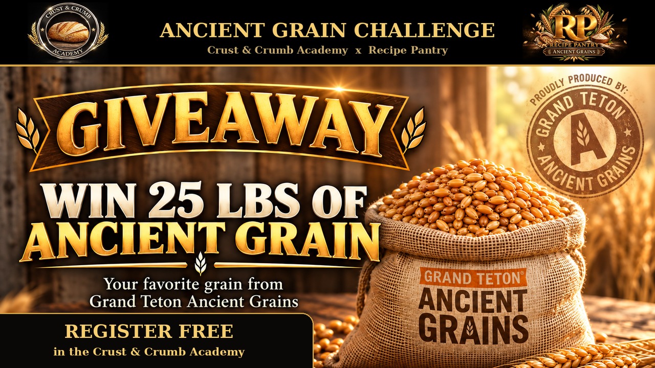 25 pounds of ancient grain from Grand Teton Ancient Grains, the challenge grand prize
